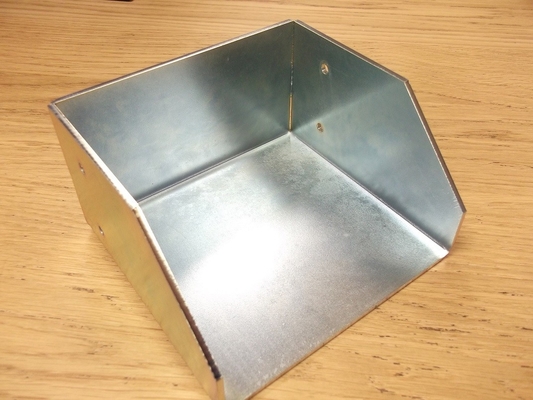 Custom Metal Fabrication Services Sheet Metal Case Bright Zinc Plating Finish