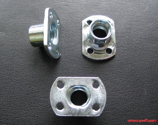 Steel Flange Sheet Metal Stamping Parts With Zinc Plating Finish